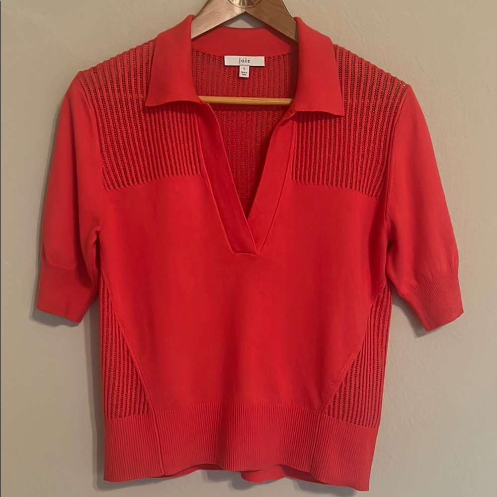 Joie Dorota Knit Short Sleeve Sweater. Size S - Picture 2 of 7